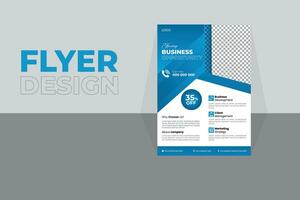 Corporate Business Flyer design vector template in A4, Business Presentation ,business promotion web banner template design, Business marketing flyer.