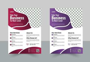 Corporate Business Flyer design vector template in A4, Business Presentation ,business promotion web banner template design, Business marketing flyer.