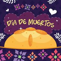 Day of the Dead Offering of Bread vector