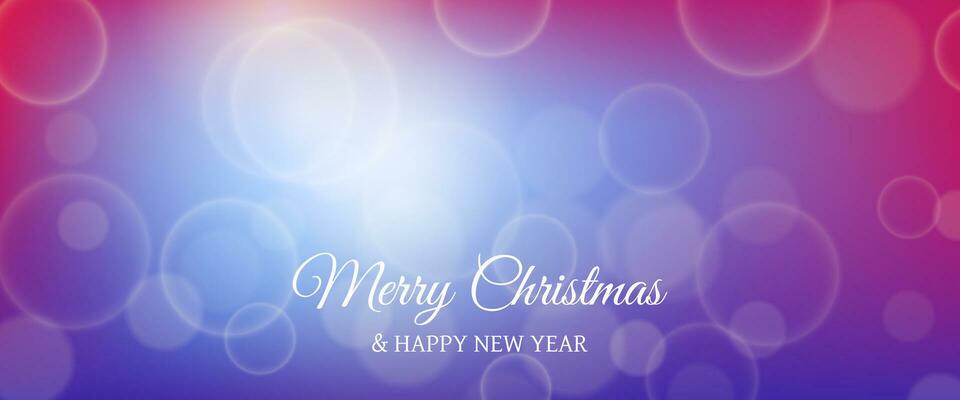 Bokeh background with New Year inscription