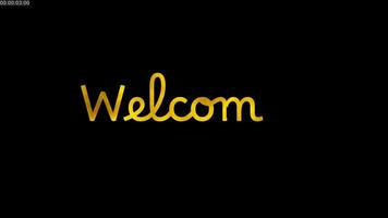 Welcome text animation suitable for opening social media videos, vlog content, messages video