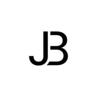 jb, j si letras logo monograma diseño vector modelo