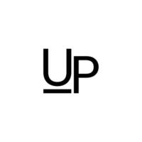 UP, pu, up, letter logo monogram vector template