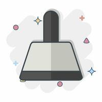 Icon Dustpan. related to Cleaning symbol. comic style. simple design editable. simple illustration vector