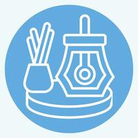 Icon Turkish Tea. related to Turkey symbol. blue eyes style. simple design editable. simple illustration vector