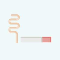 Icon Cigar. related to World Cancer symbol. flat style. simple design editable. simple illustration vector