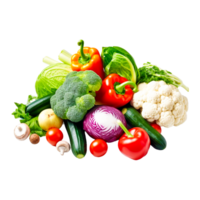 Fruit And Vegetable Combination  Generative Ai png