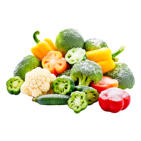 Colored Fresh Vegetables Generative Ai png