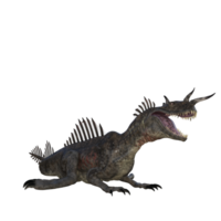 aquadron dinosaurie isolerat 3d png