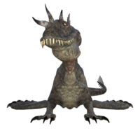 Aquadrón dinosaurio aislado 3d png