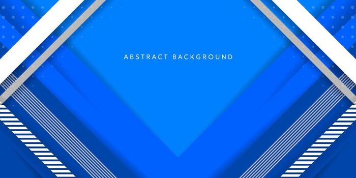 Vibrant blue abstract art with dynamic lines and dots pattern vector