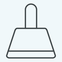 Icon Dustpan. related to Cleaning symbol. line style. simple design editable. simple illustration vector