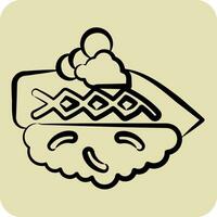 Icon Kohada. related to Sushi symbol. hand drawn style. simple design editable. simple illustration vector