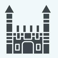 Icon Toplapi Palace. related to Turkey symbol. glyph style. simple design editable. simple illustration vector