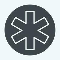 Icon Emergency. related to World Cancer symbol. glyph style. simple design editable. simple illustration vector