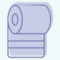 Icon Toilet Paper. related to Cleaning symbol. two tone style. simple design editable. simple illustration vector