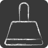 Icon Dustpan. related to Cleaning symbol. chalk Style. simple design editable. simple illustration vector