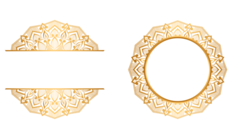 Jahrgang Luxus golden Mandala Arabeske islamisch Muster zum Hochzeit Einladung Hintergrund png