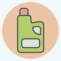 Icon Fabric Softness. related to Cleaning symbol. color mate style. simple design editable. simple illustration vector