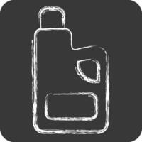 Icon Fabric Softness. related to Cleaning symbol. chalk Style. simple design editable. simple illustration vector