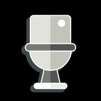 Icon Toilet. related to Cleaning symbol. glossy style. simple design editable. simple illustration vector