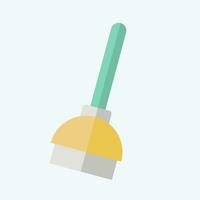 Icon Plunger. related to Cleaning symbol. flat style. simple design editable. simple illustration vector