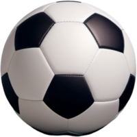 Soccer ball on stadium.AI Generative png