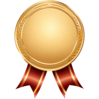 Golden medal icon.AI Generative png