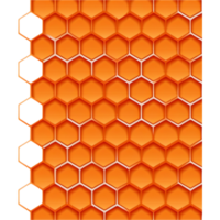 favo de mel dentro laranja color.ai generativo png