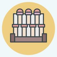 Icon City Of Ephesus. related to Turkey symbol. color mate style. simple design editable. simple illustration vector