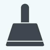 Icon Dustpan. related to Cleaning symbol. glyph style. simple design editable. simple illustration vector