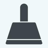 Icon Dustpan. related to Cleaning symbol. glyph style. simple design editable. simple illustration vector