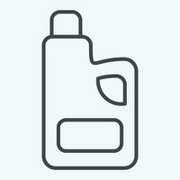 Icon Fabric Softness. related to Cleaning symbol. line style. simple design editable. simple illustration vector