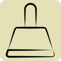 Icon Dustpan. related to Cleaning symbol. hand drawn style. simple design editable. simple illustration vector