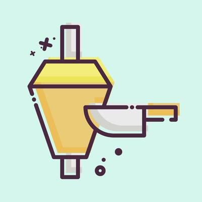 Icon Doner Kebab. related to Turkey symbol. MBE style. simple design editable. simple illustration