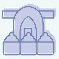 Icon Spice Market. related to Turkey symbol. two tone style. simple design editable. simple illustration vector