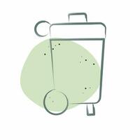 Icon Garbage Bin. related to Cleaning symbol. Color Spot Style. simple design editable. simple illustration vector