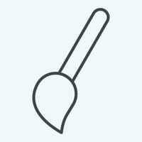 Icon Mop. related to Cleaning symbol. line style. simple design editable. simple illustration 1 vector