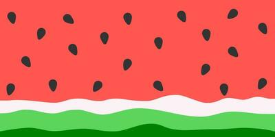 Watermelon vector with soft color. Watermelon slice background with seed. Design template,wallpaper, and background.