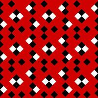 Abstract geometric pattern with lines. Design for mobile lock screen, poster, wallpaper, cover, textile. Repeating black and white squares on red background. vector