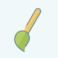 Icon Mop. related to Cleaning symbol. doodle style. simple design editable. simple illustration 1 vector