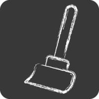 Icon Broom. related to Cleaning symbol. chalk Style. simple design editable. simple illustration vector