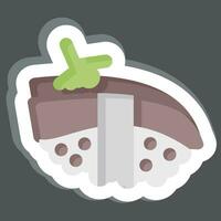 Sticker Anako. related to Sushi symbol. simple design editable. simple illustration vector