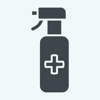 Icon Spray. related to Cleaning symbol. glyph style. simple design editable. simple illustration vector