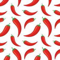 Chili pattern background. Vector illustration