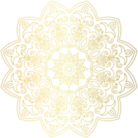 gouden mandala.mandala de lujo .kleur dorado png