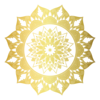 d'oro mandala.mandala de lujo .colore dorado png