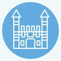 Icon Toplapi Palace. related to Turkey symbol. blue eyes style. simple design editable. simple illustration vector