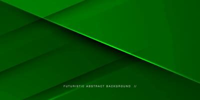 Abstract green background with square overlap shapes. Colorful green design with lights. Simple and modern concept. Eps10 vector