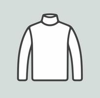 Men's turtleneck line icon on a background. Vector illustration.